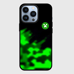 Чехол для iPhone 13 Pro Creeper steel, цвет: 3D-черный