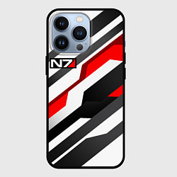 Чехол для iPhone 13 Pro Mass effect - white uniform n7, цвет: 3D-черный