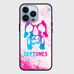 Чехол для iPhone 13 Pro Deftones neon gradient style, цвет: 3D-черный