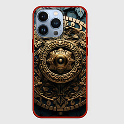 Чехол для iPhone 13 Pro Орнамент в кельтском стиле, цвет: 3D-красный