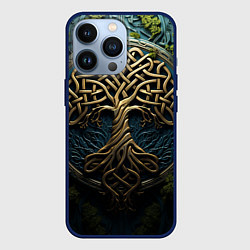 Чехол для iPhone 13 Pro Кельты: древо жизни, цвет: 3D-тёмно-синий