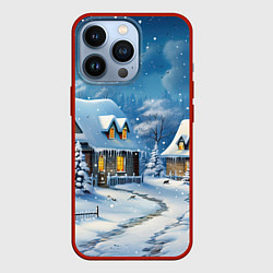 Чехол для iPhone 13 Pro Новогоднее настроение, цвет: 3D-красный