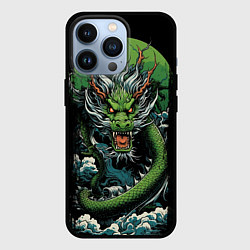 Чехол для iPhone 13 Pro Зеленый дракон символ 2024, цвет: 3D-черный