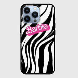 Чехол iPhone 13 Pro Ретро Барби - паттерн полосок зебры