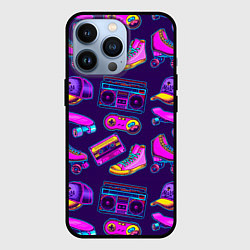 Чехол для iPhone 13 Pro Retro stuff, цвет: 3D-черный