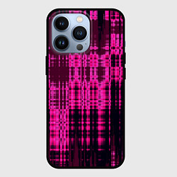 Чехол для iPhone 13 Pro Абстракция стёртая краска розовый, цвет: 3D-черный