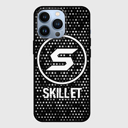 Чехол для iPhone 13 Pro Skillet glitch на темном фоне, цвет: 3D-черный