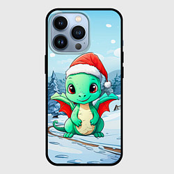 Чехол для iPhone 13 Pro Ледяной дракон зимы, цвет: 3D-черный