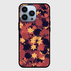 Чехол для iPhone 13 Pro Абстракция осенние цвета, цвет: 3D-черный