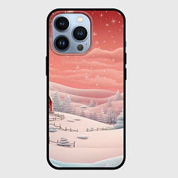 Чехол для iPhone 13 Pro Предновогодний снегопад, цвет: 3D-черный