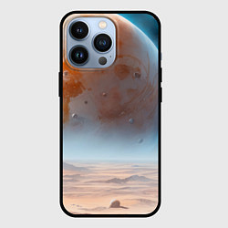 Чехол для iPhone 13 Pro Космический марсианский пейзаж, цвет: 3D-черный