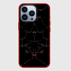 Чехол iPhone 13 Pro Черные текстуры и трещины