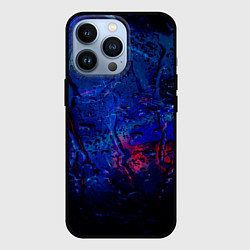 Чехол для iPhone 13 Pro Капли воды на стекле, цвет: 3D-черный