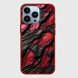 Чехол для iPhone 13 Pro Красная текучая субстанция, цвет: 3D-красный