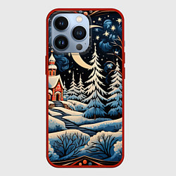 Чехол для iPhone 13 Pro Морозное утро, цвет: 3D-красный