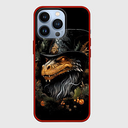 Чехол для iPhone 13 Pro Дракон царства снега и льда, цвет: 3D-красный