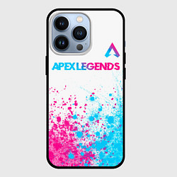 Чехол iPhone 13 Pro Apex Legends neon gradient style посередине