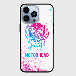 Чехол для iPhone 13 Pro Motorhead neon gradient style, цвет: 3D-черный