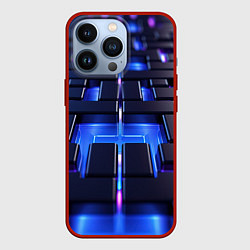 Чехол для iPhone 13 Pro Плиты абстракции, цвет: 3D-красный