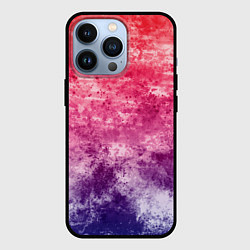 Чехол для iPhone 13 Pro Абстракция - сине-красный беспорядок, цвет: 3D-черный