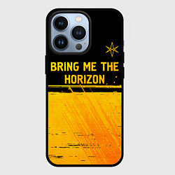 Чехол для iPhone 13 Pro Bring Me the Horizon - gold gradient посередине, цвет: 3D-черный