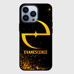 Чехол для iPhone 13 Pro Evanescence - gold gradient, цвет: 3D-черный