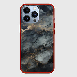 Чехол iPhone 13 Pro Темно-серый мрамор