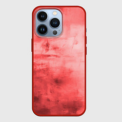 Чехол iPhone 13 Pro Красный гранж