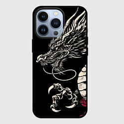 Чехол для iPhone 13 Pro Japanese dragon - irezumi - art, цвет: 3D-черный