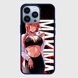 Чехол для iPhone 13 Pro Макима в офисной одежде, цвет: 3D-тёмно-синий