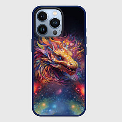 Чехол для iPhone 13 Pro Космический дракон - символ года, цвет: 3D-тёмно-синий