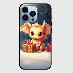 Чехол для iPhone 13 Pro Дракон тайный повелитель елок, цвет: 3D-черный