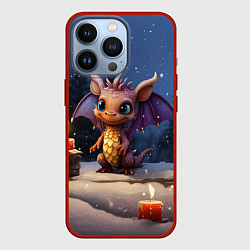 Чехол для iPhone 13 Pro Дракон магистр сказочной ночи, цвет: 3D-красный