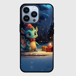 Чехол для iPhone 13 Pro Новогодний дракон 2024, цвет: 3D-черный