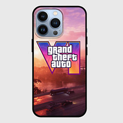 Чехол для iPhone 13 Pro GTA 6 Vice, цвет: 3D-черный