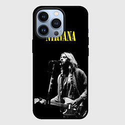 Чехол для iPhone 13 Pro Группа Nirvana Курт Кобейн, цвет: 3D-черный