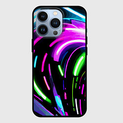 Чехол для iPhone 13 Pro Неоновая экспрессивная абстракция, цвет: 3D-черный