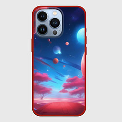 Чехол для iPhone 13 Pro Красный лес, цвет: 3D-красный