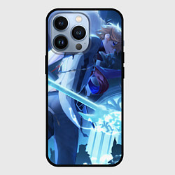 Чехол для iPhone 13 Pro Genshin Impact Тарталья, цвет: 3D-черный