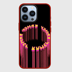 Чехол для iPhone 13 Pro Чумая круг, цвет: 3D-красный