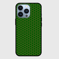 Чехол для iPhone 13 Pro Сетка из шестигранника, цвет: 3D-черный