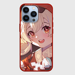 Чехол для iPhone 13 Pro Genshin Impact Klee cute happy, цвет: 3D-красный