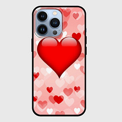 Чехол для iPhone 13 Pro Огромное сердце, цвет: 3D-черный