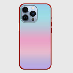 Чехол для iPhone 13 Pro Холодный голографический градиент, цвет: 3D-красный