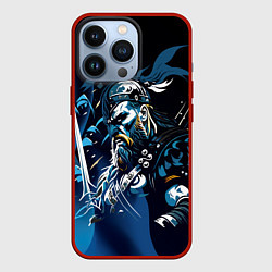 Чехол для iPhone 13 Pro Зимний викинг, цвет: 3D-красный