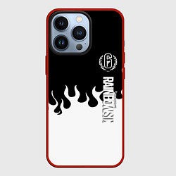 Чехол для iPhone 13 Pro Tom Clancy raimbow six fire, цвет: 3D-красный