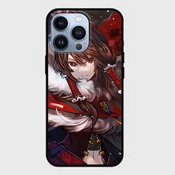 Чехол для iPhone 13 Pro Touhou Project Рейму Winter, цвет: 3D-черный