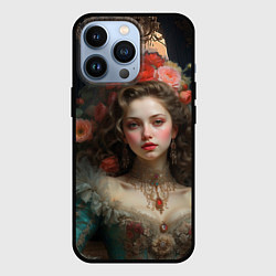 Чехол для iPhone 13 Pro Красавица и чудовище girl, цвет: 3D-черный