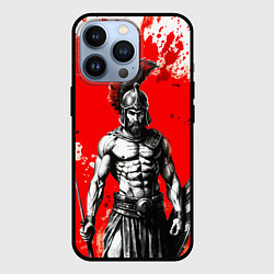 Чехол для iPhone 13 Pro Спартак победитель крупно - красные брызги крови, цвет: 3D-черный