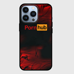 Чехол для iPhone 13 Pro Porn hub fire, цвет: 3D-черный